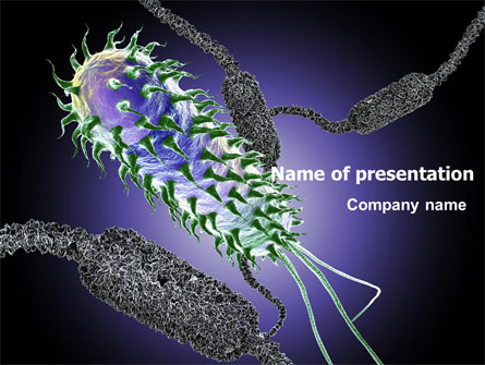 Bacteria Presentation Template, Master Slide