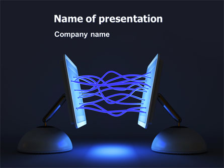 Interacting Computers Presentation Template, Master Slide
