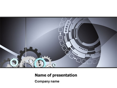 Gray Gears Presentation Template, Master Slide