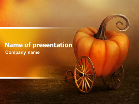 Pumpkin Carriage Presentation Template, Master Slide