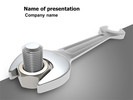 Wrench Presentation Template, Master Slide