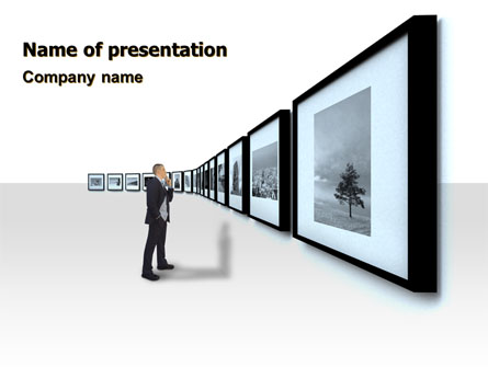 Art Design Gallery Presentation Template, Master Slide