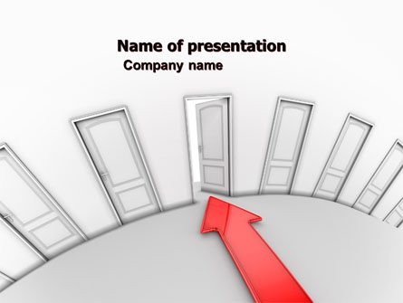 Showing Way Out Presentation Template, Master Slide