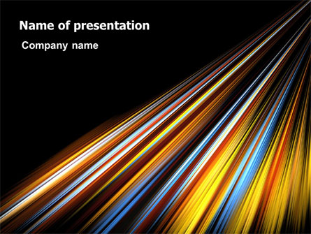 Color Lines Presentation Template, Master Slide