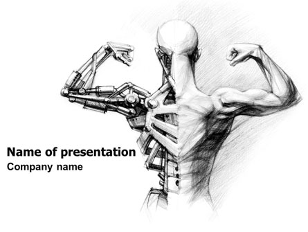 Artificial Skeleton Presentation Template, Master Slide