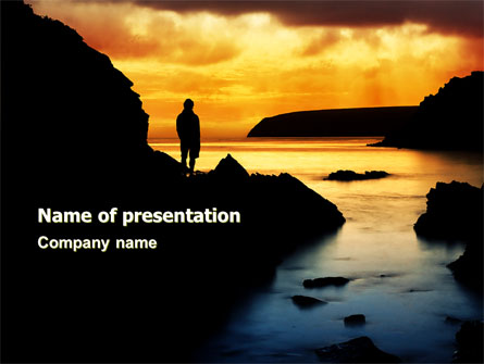 Sunset Beach Presentation Template, Master Slide