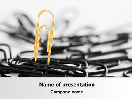 Paper Clip Presentation Template, Master Slide