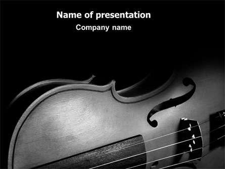 Dark Violin Presentation Template, Master Slide