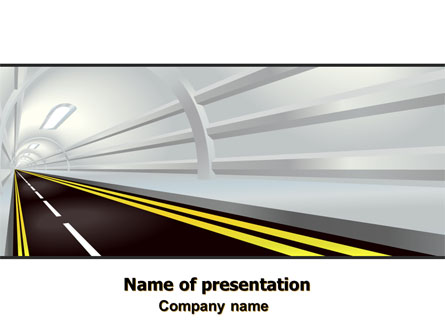 Tunnel Road Presentation Template, Master Slide