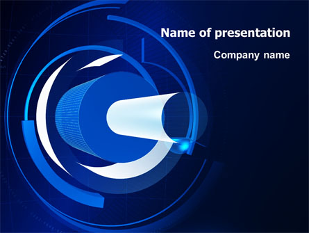 Technology Abstract Presentation Template, Master Slide