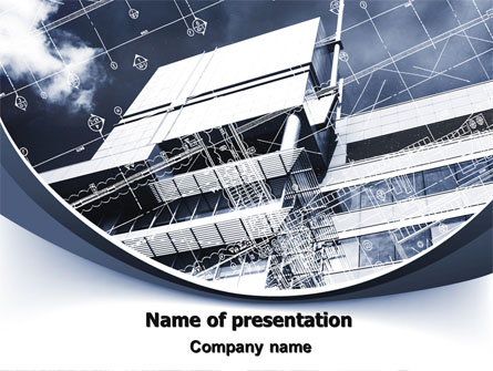 Building Plan Project Presentation Template, Master Slide