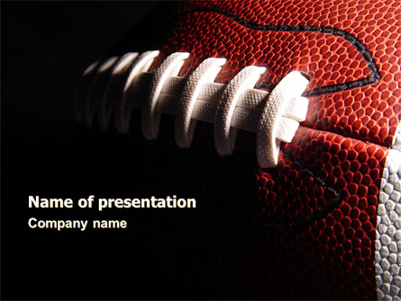 American Ball Lacing Presentation Template, Master Slide