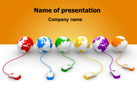 Connected to World Presentation Template, Master Slide