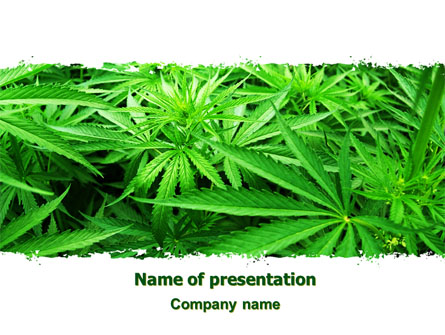 Cannabis Presentation Template, Master Slide