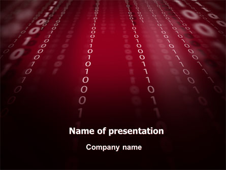 Binary Strings Presentation Template, Master Slide