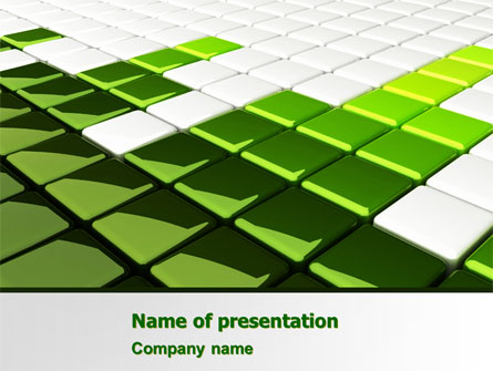 Green Square Presentation Template, Master Slide