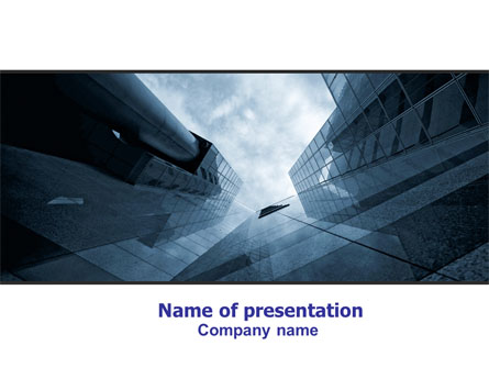 Skyscraper Tops Presentation Template, Master Slide