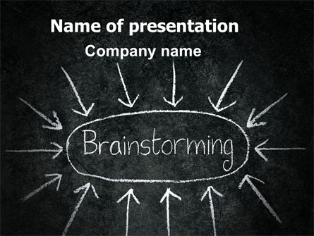 Brainstorming Presentation Template, Master Slide