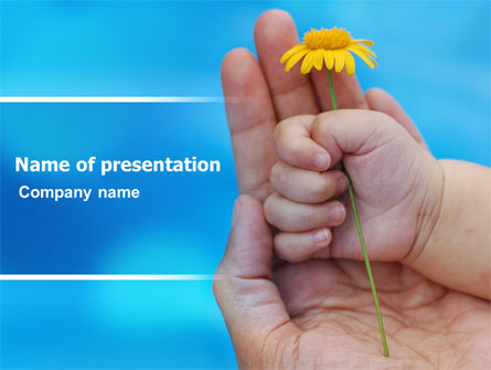 Little Hand Presentation Template, Master Slide