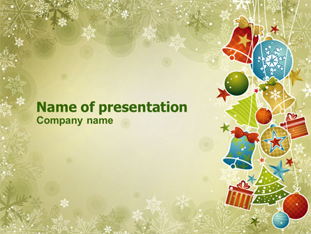 Christmas Holiday Theme Presentation Template, Master Slide