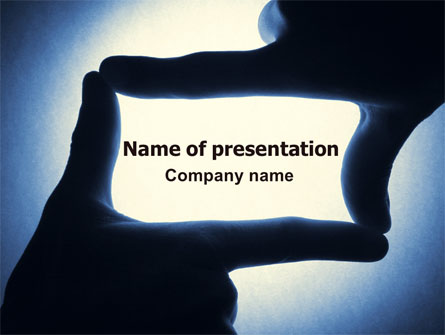 Hand Frame Presentation Template, Master Slide