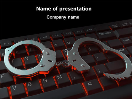 Computer Crimes Presentation Template, Master Slide