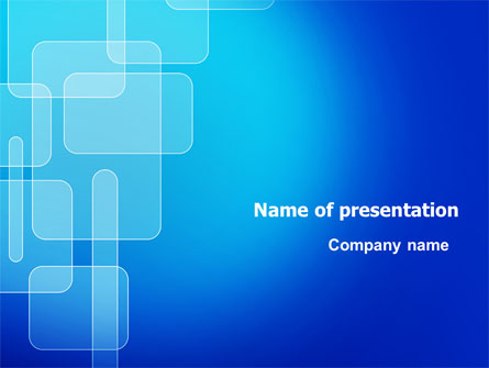 Aqua Blue Theme Presentation Template, Master Slide