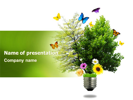 Alternative Green Energy Presentation Template, Master Slide