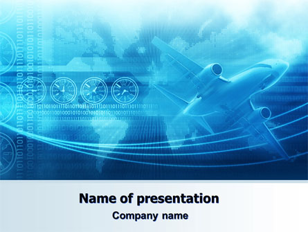 Air Communication Presentation Template, Master Slide
