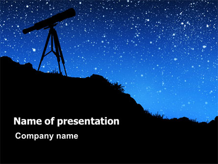 Stars Observation Presentation Template, Master Slide
