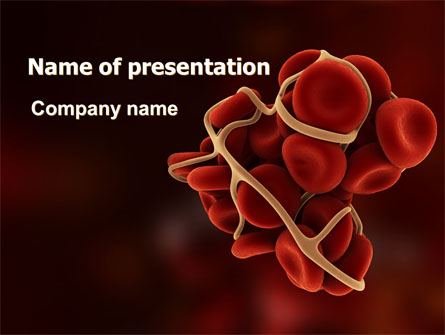 Blood Thrombus Presentation Template, Master Slide