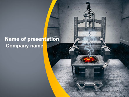 Electric Chair Presentation Template, Master Slide