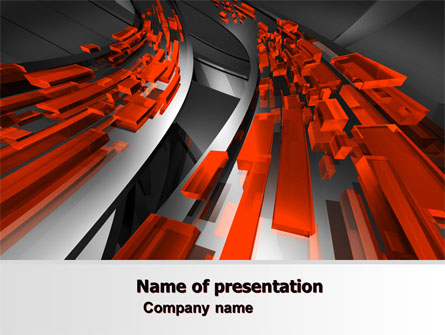 Abstract Flow Presentation Template, Master Slide