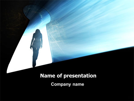 Leaving Woman Presentation Template, Master Slide