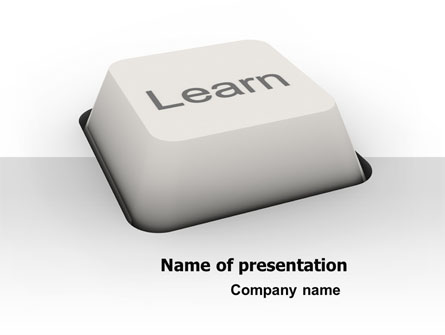 Learn Button Presentation Template, Master Slide