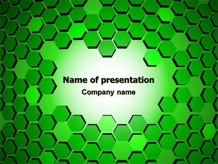 Green Cells Presentation Template, Master Slide