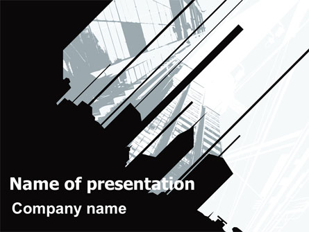 Abstract Skyscraper Theme Presentation Template, Master Slide