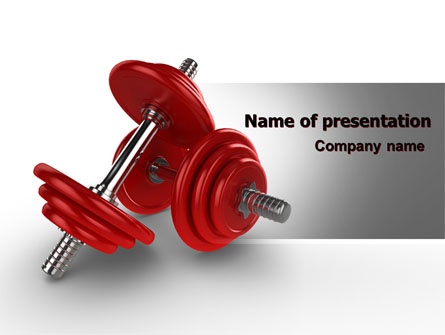 Dumbbells Presentation Template, Master Slide