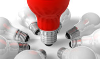 Red Bulb Presentation Template