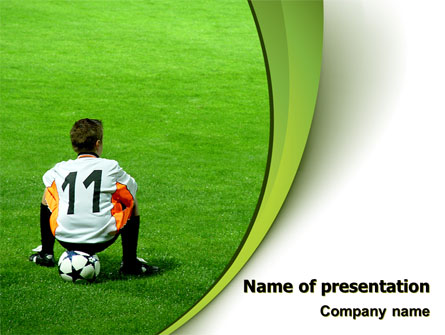 Little Football Player Presentation Template, Master Slide
