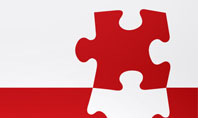 Red Jigsaw Pieces Presentation Template