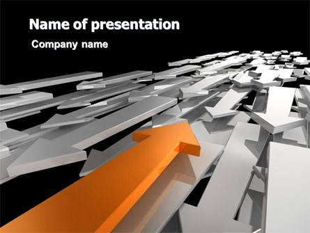 Opposite Direction Presentation Template, Master Slide