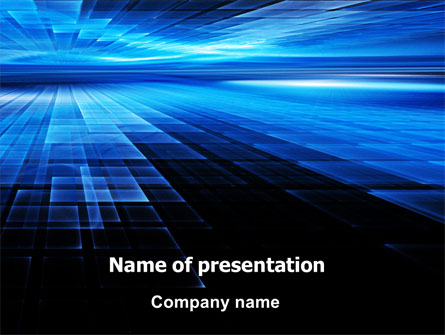 Deep Blue Horizon Presentation Template, Master Slide