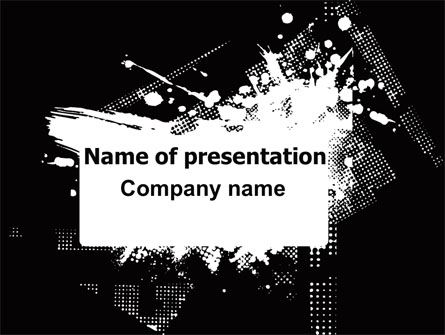 Dark Grunge Theme Presentation Template, Master Slide