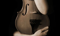 Violin In Lady's Hands Presentation Template