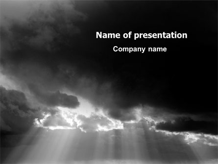 Stormy Clouds Presentation Template, Master Slide