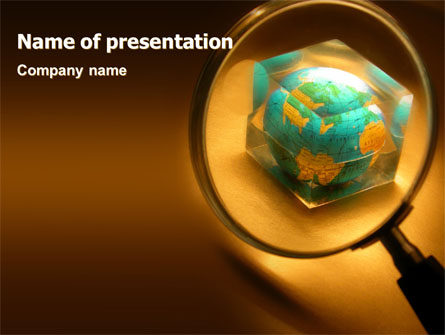 World In Glass Presentation Template, Master Slide