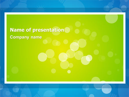 Aqua-Green Frame Presentation Template, Master Slide