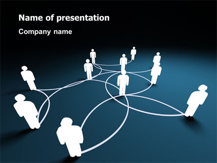 Social Network Scheme Presentation Template, Master Slide