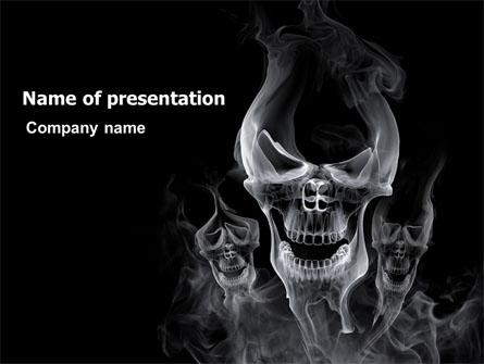 Smoke Skulls Presentation Template, Master Slide